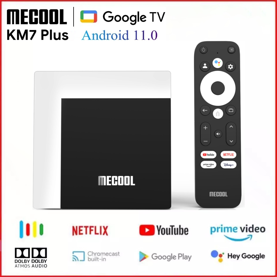 -จัดโปรสินค้าใหม่-Mecool KM7 PLUS รุ่นใหม่ล่าสุด Android 11 S905Y4-B Netflix 4K /Disney+ 4K