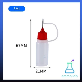 ขวดหยดหัวเข็ม Syringe Bottle (แพ็ค 5 ขวด) 5, 10, 15, 20, 30, 50, 100ML