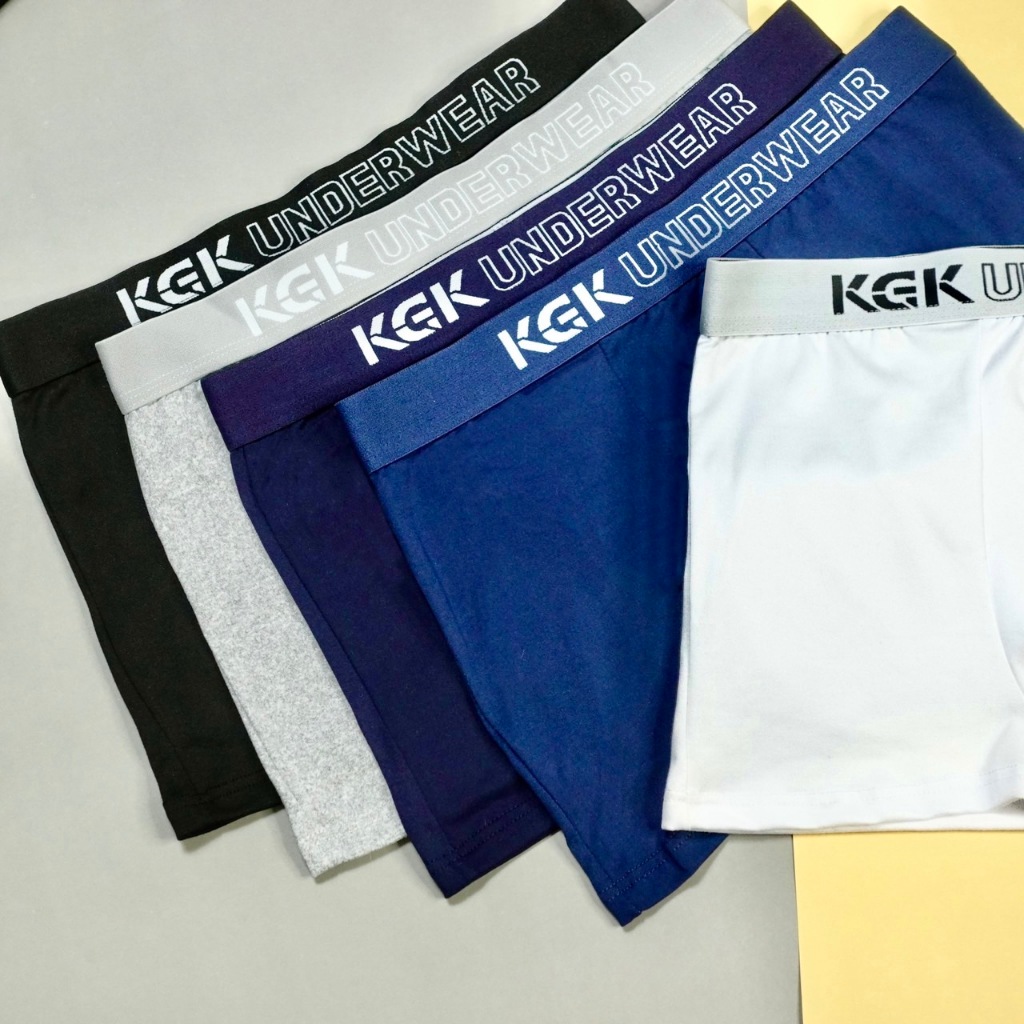 กางเกงในKGK Underwear 1ตัว กางเกงในชายขาสั้น ทรงบ็อกเซอร์ ผ้ายืดหยุ่น เนื้อผ้านิ่มใส่สบายไม่อึดอัด ผ้าระบายอากาศได้ดี ราคา ถูกที่สุด ดีลบีเคเค แกลเลอรีภาพที่ 2