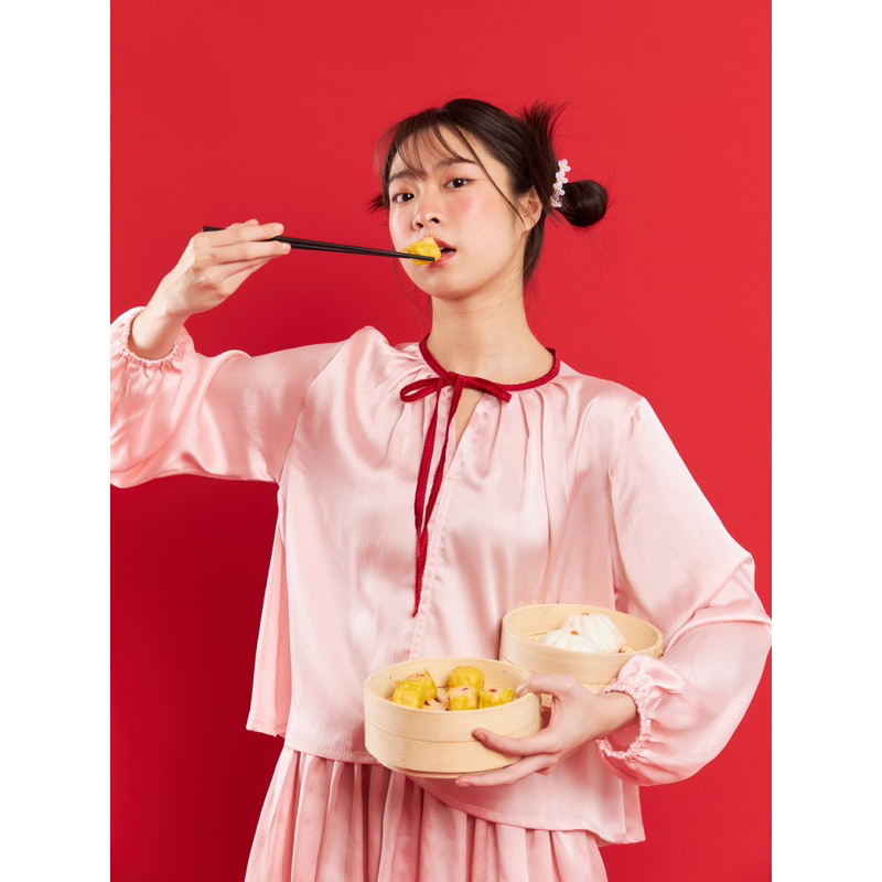 ni hao เสื้อตรุษจีน เสื้อจีน น่ารักมาก