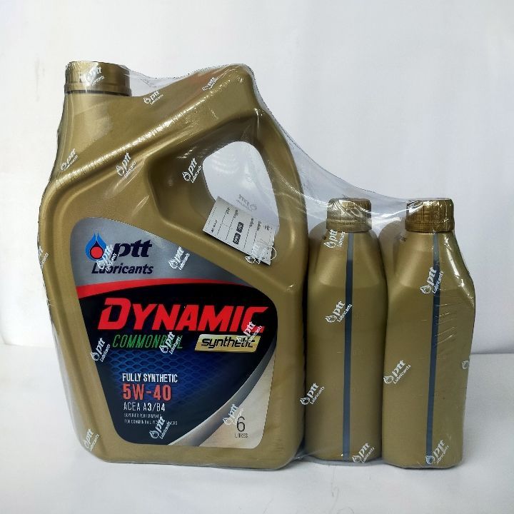 น้ำมันเครื่องดีเซล ไดนามิค คอมมอนเรล ซินเธติค 5w-40 6+2 L PTT DYNAMIC COMMONRAIL SYN. 5W-40 6+2 L
