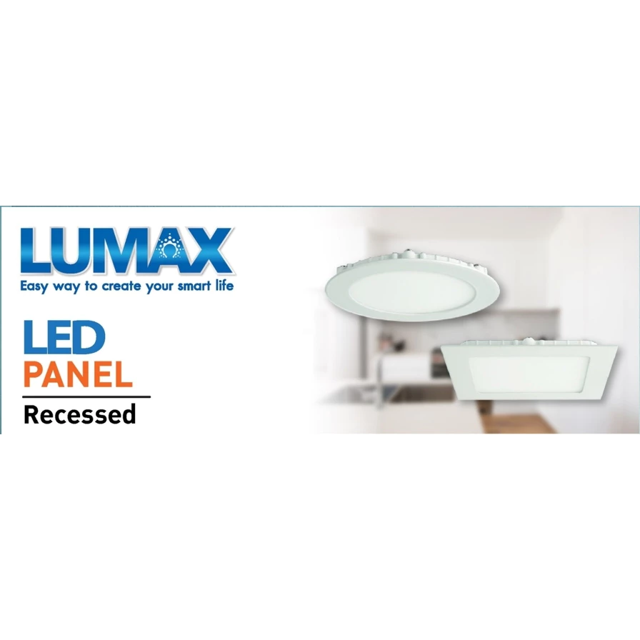 ดาวน์ไลท์แบบบาง Panel ทรงกลมและเหลี่ยม มีหลายขนาดให้เลือกสรร Lumax