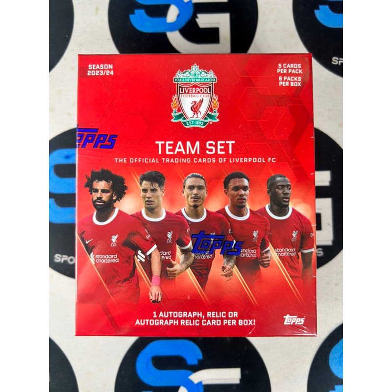 2023-24 Topps Liverpool Soccer Team Set Box กล่องสุ่ม การันตี 1 ลายเซ็น ต่อกล่อง [พร้อมส่ง] - SG การ์ดฟุตบอล