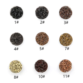 ร้านคนไทย! อุปกรณ์ต่อผม นาโมริง 3 มิล กิ๊บต่อผม สีดำ สีไม่ลอก ที่ต่อผม 500Pcs