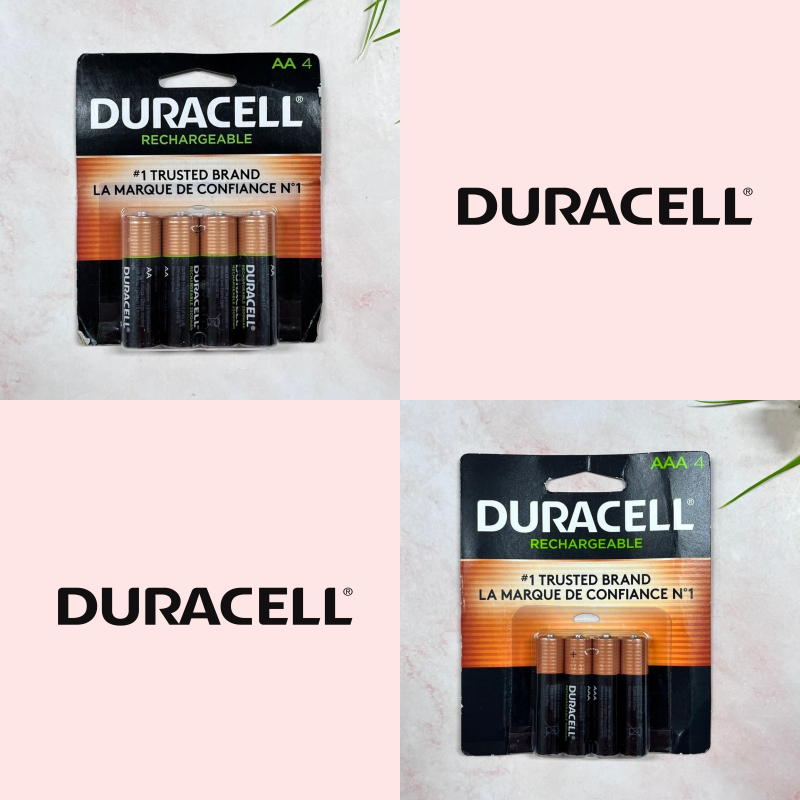 [Duracell®] Rechargeable AA2500mAh/AAA900mAh Batteries, Ni-MH Battery แบตเตอรี่ AA/AAA แบบชาร์จได้ แ