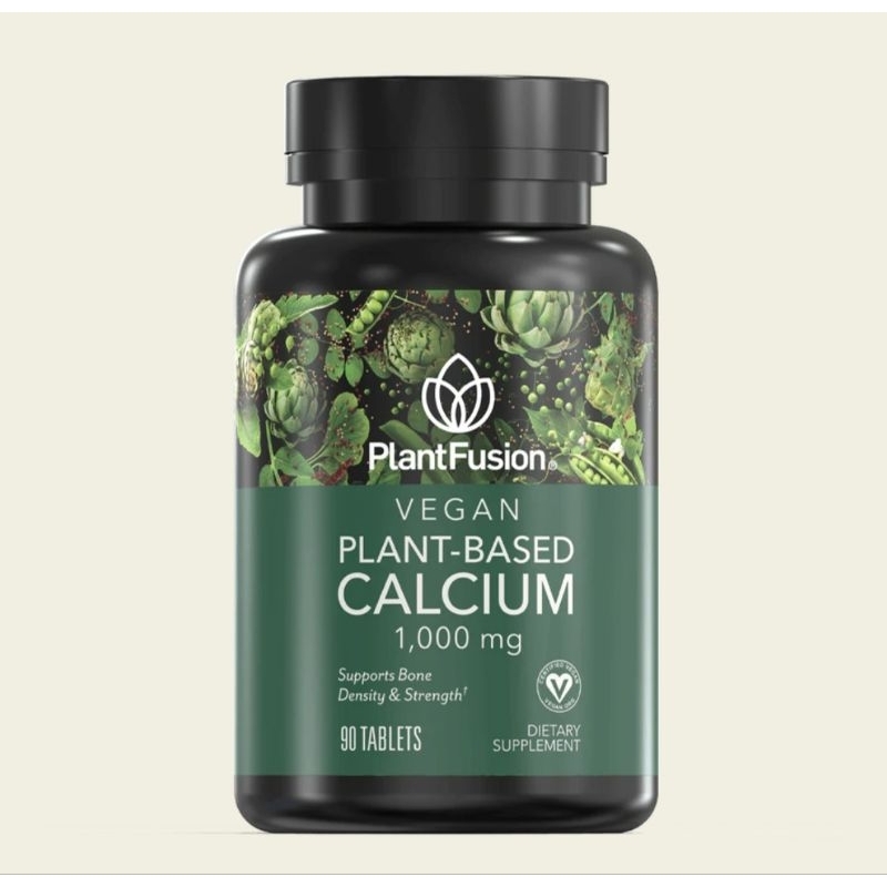 Plantfusion Vegan Calcium plant based 1000mg 90 tablets📌พร้อมส่ง