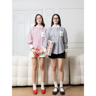 Roomry.n - Ribbon shirt เสื้อเชิ้ตแขนยาว