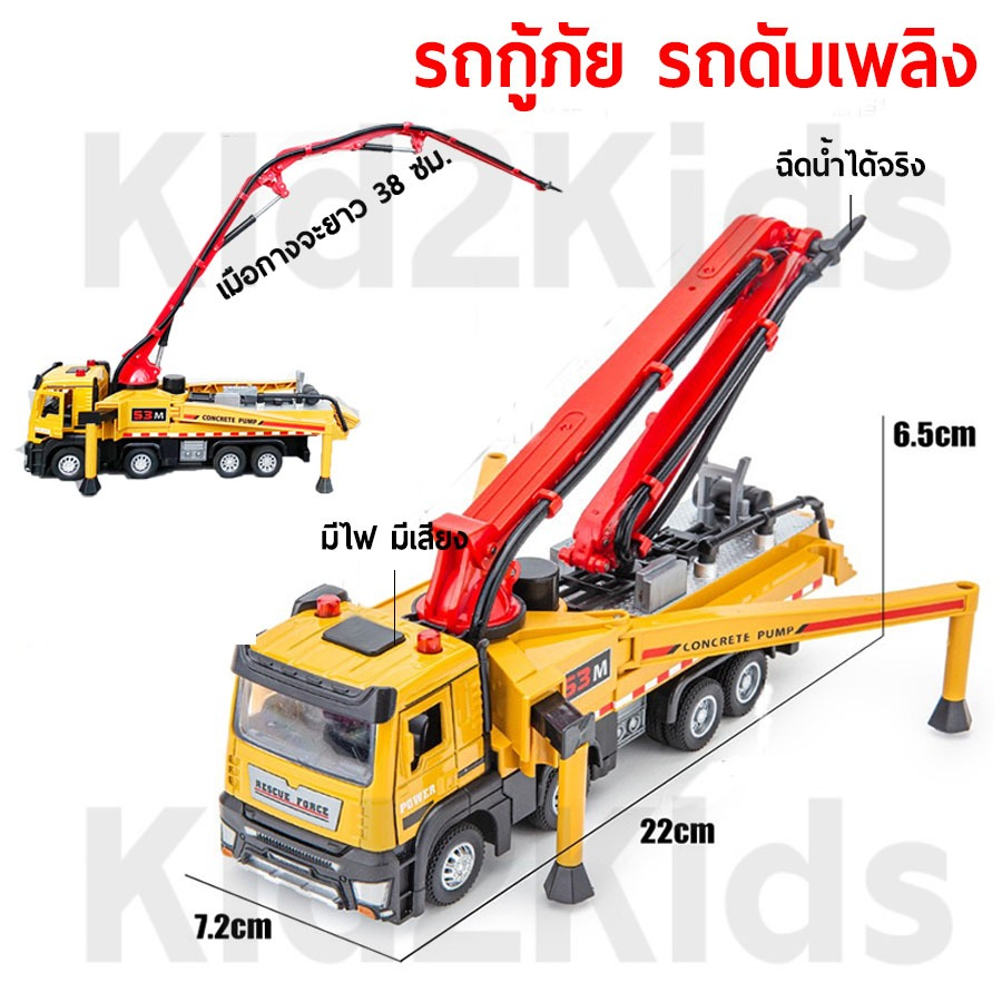 (พร้อมส่ง) รถของเล่น รถดับเพลิง ฉีดน้ำได้จริง มีเสียงมีไฟ สินค้าคุณภาพดี ตรงปก