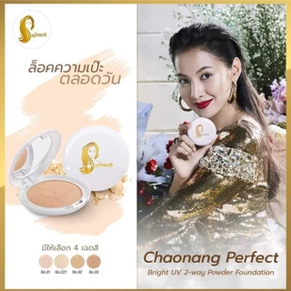 แป้งพัฟเจ้านาง ของแท้ Chaonang แป้งผสมรองพื้น(แพคเกจ 1 ชั้น) แป้งผสมรองพื้นสูตรพิเศษ คุมมัน กันน้ำกันเหงื่อ 10 กรัม