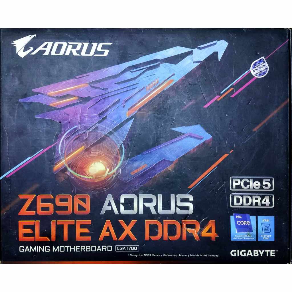 GIGABYTE MAINBOARD Z690 AORUS ELITE AX DDR4 LGA1700 มือ2