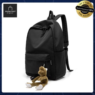 BAGB019 กระเป๋า END&START กระเป้สะพายหลัง ใส่ไปเรียนได้ แถมพ…