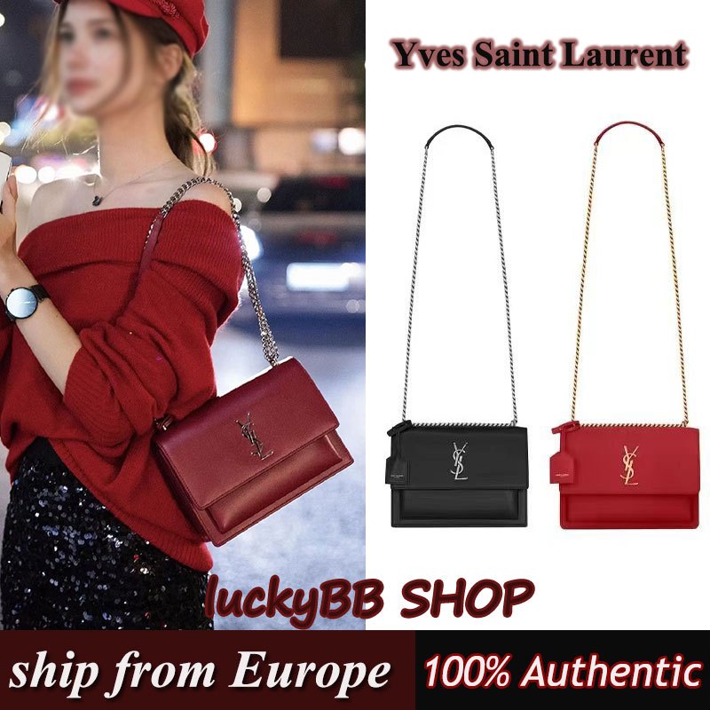 YSL Yves Saint Laurent sunsetกระเป๋าไหล่ข้ามตัว ของแท้100%