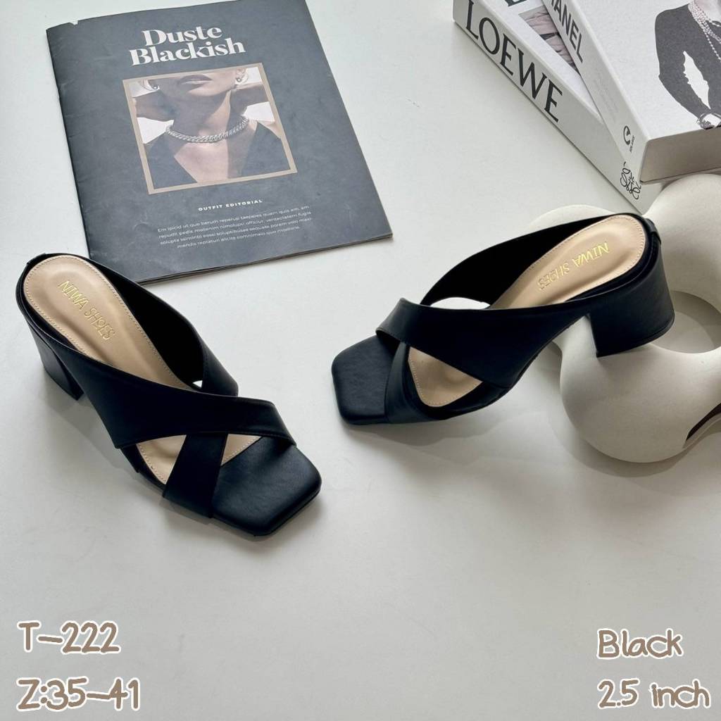 รองเท้าส้นสูง รองเท้ามีส้น รองเท้าส้น2.5นิ้ว รหัสสินค้า T-222 Niwa shoes