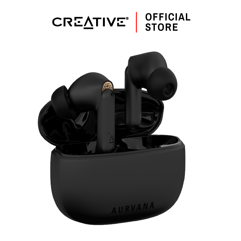 CREATIVE หูฟัง Aurvana Ace หูฟังอินเอียร์ True Wireless Bluetooth® LE Audio, aptX™ Adaptive, xMEMS