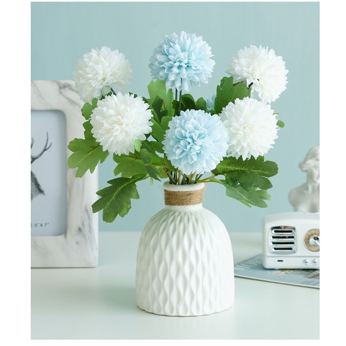 ช่อดอกปิงปอง แดนดิไลออนปลอม ก้าน58cm พร้อมส่ง3สี - รูปที่ 6