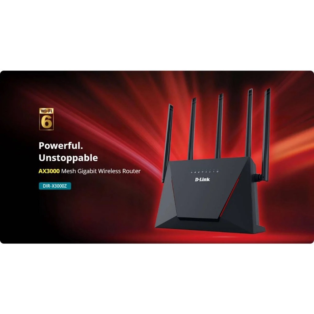 เราเตอร์ D-LINK Router (DIR-X3000Z) Wireless AX3000 Dual Band Gigabit Wi-Fi 6