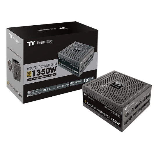 POWER SUPPLY (อุปกรณ์จ่ายไฟ) THERMALTAKE TOUGHPOWER GF3 1350W GOLD - 1350W 80 PLUS GOLD (ATX)