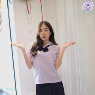 โบว์นักเรียนหญิง คอซอง โบว์ไขว้ ใส่กับเสื้ออนุบาล ประถม มัธยมต้น