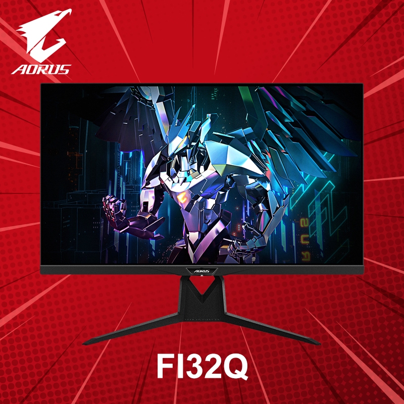 จอมอนิเตอร์ 31.5" GIGABYTE AORUS FI32Q IPS 2K 165Hz ประกันศูนย์ 3 ปี