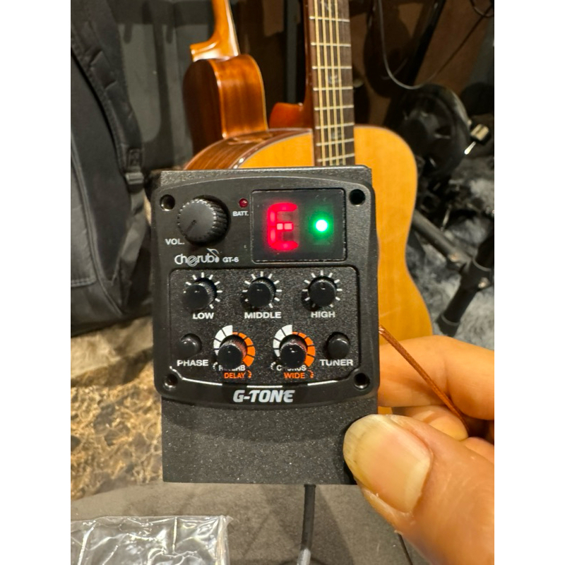 EQ กีต้าร์โปร่ง G-TONE GT-6 ของแท้100% มีเอฟเฟคดีเล รีเวิฟ คอรัส มีจูนเนอร์