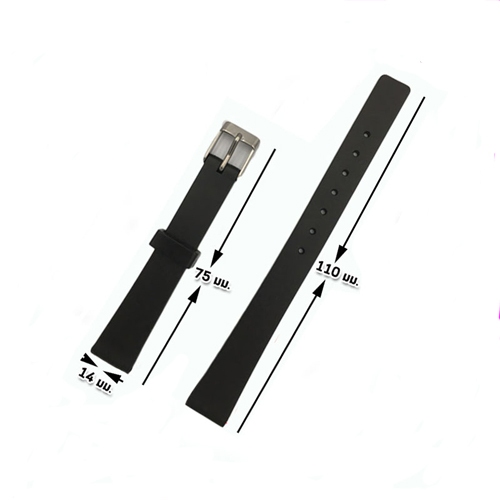 สายนาฬิกาใช้ได้กับ Casio ของรุ่น LQ-142,LQ142E และ Sport Watch สายดำด้าน ขนาดสาย 14mm