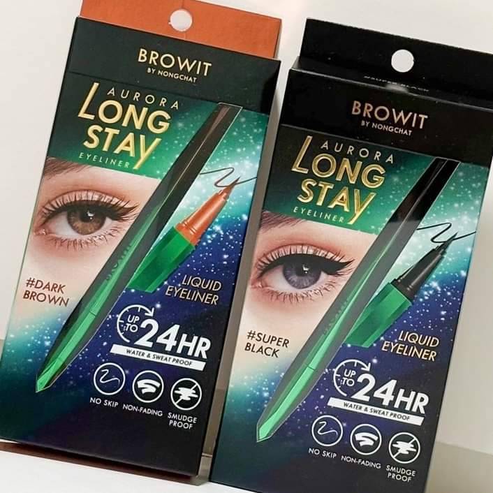 Aurora Long Stay Eyeliner ใช้ดีมาก อายไลเนอร์น้องฉัตร