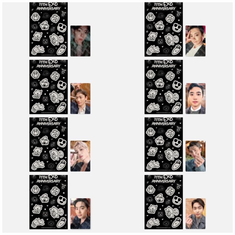 (พร้อมส่ง✨) 11th EXO ANNIVERSARY - GLOW IN THE DARK STICKER