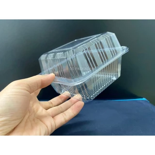 DEDEEกล่องใสOPS DD-13(100ใบ)แบบไม่ล็อค บรรจุภัณฑ์เบเกอรี่ที่ใส่อาหาร กล่องขนม กล่องเค้ก