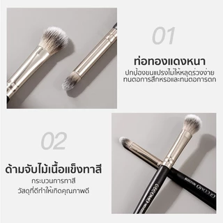 แปรงอายแชโดว์ หัวคู่ Eye Shadow Brush แปรงขนสัตว์ขนนิ่ม เหมาะสำหรับมือใหม่ แต่งหน้าง่ายๆ