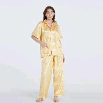 ชุดนอนผ้าแพรเนื้อผ้ารัสเซียแขนสั้นขายาว ยี่ห้อ Vana