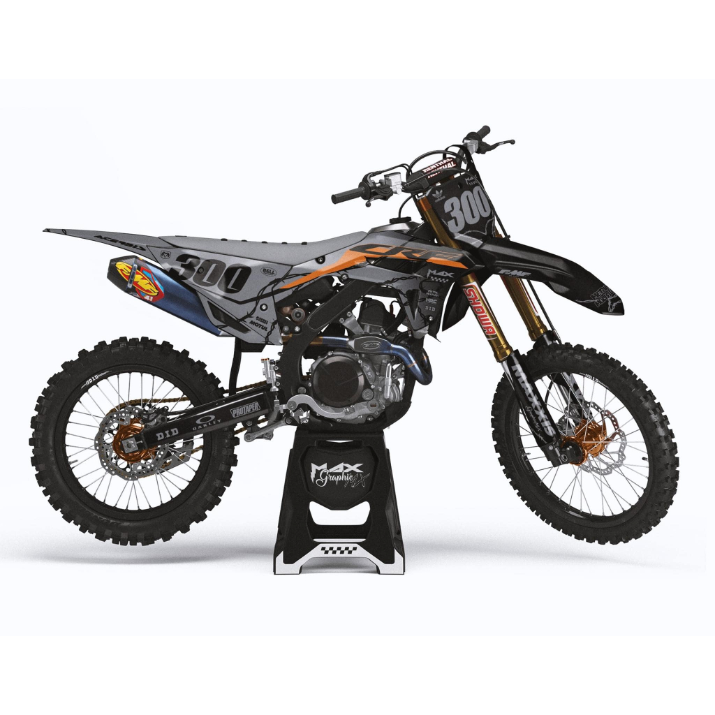 สติกเกอร์รถวิบาก CRF CR 110-450 cc ทั้งคัน พร้อมสติกเกอร์กระบอกโช๊ค ใส่ชื่อ เลขเบอร์ ได้ตามต้องการ