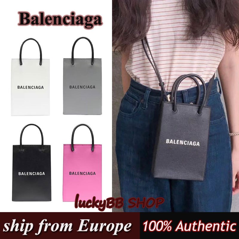 Balenciaga กระเป๋าโทรศัพท์ กระเป๋าสะพายข้าง ของแท้100%