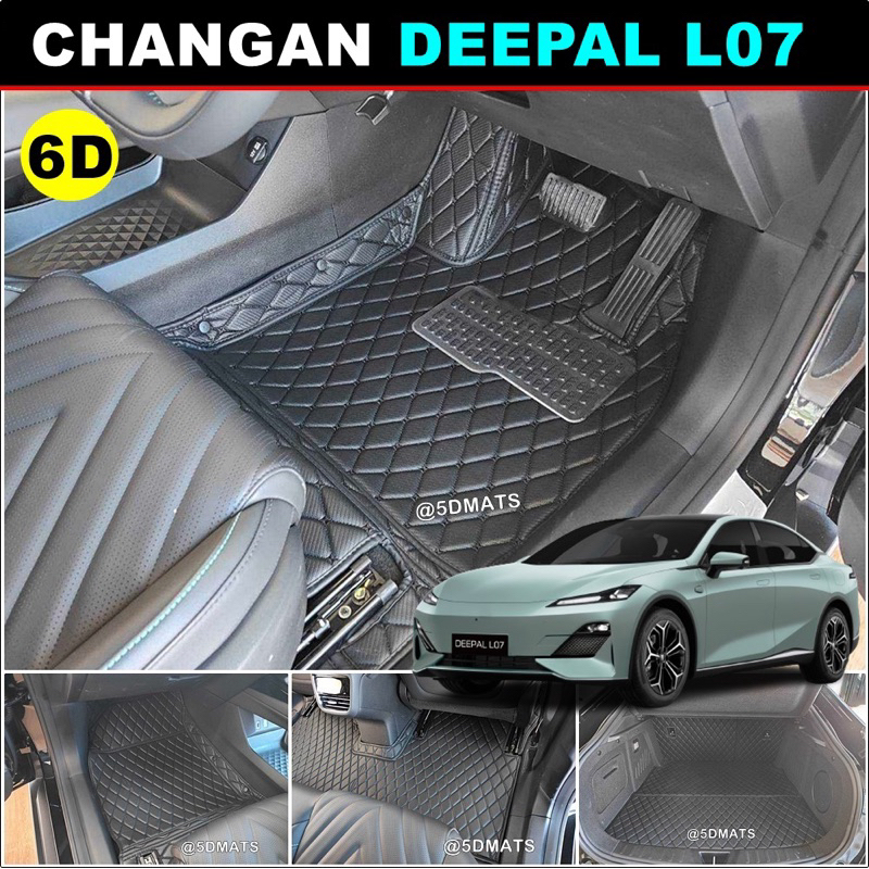 พรมปูพื้นรถยนต์ 6D CHANGAN DEEPAL L07  L07 (6ชิ้น)