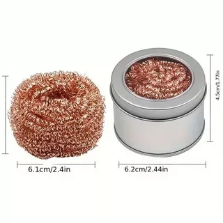 ฝอยทำความสะอาดหัวแร้ง ฝอยโลหะอย่างดี สำหรับเช็ด ทำความสะอาด ปลายหัวแร้งบัดกรี Solder Cleaning Ballความสะอาดปลายหัวแร้ง ก
