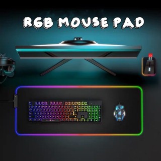 แผ่นรองเมาส์มีไฟ GMS-wt-5 Gaming Mouse Pad RGB 7colors (300×800×4)เปลี่ยนไฟได้ 14 โหมด