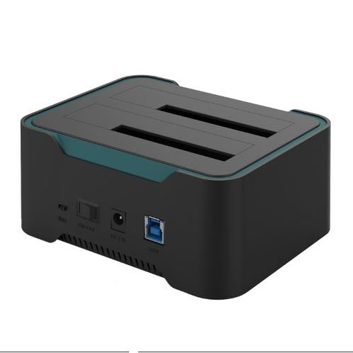 Onten UHD6 Dual Bay External Hard Drive Docking Station Expansion Base.