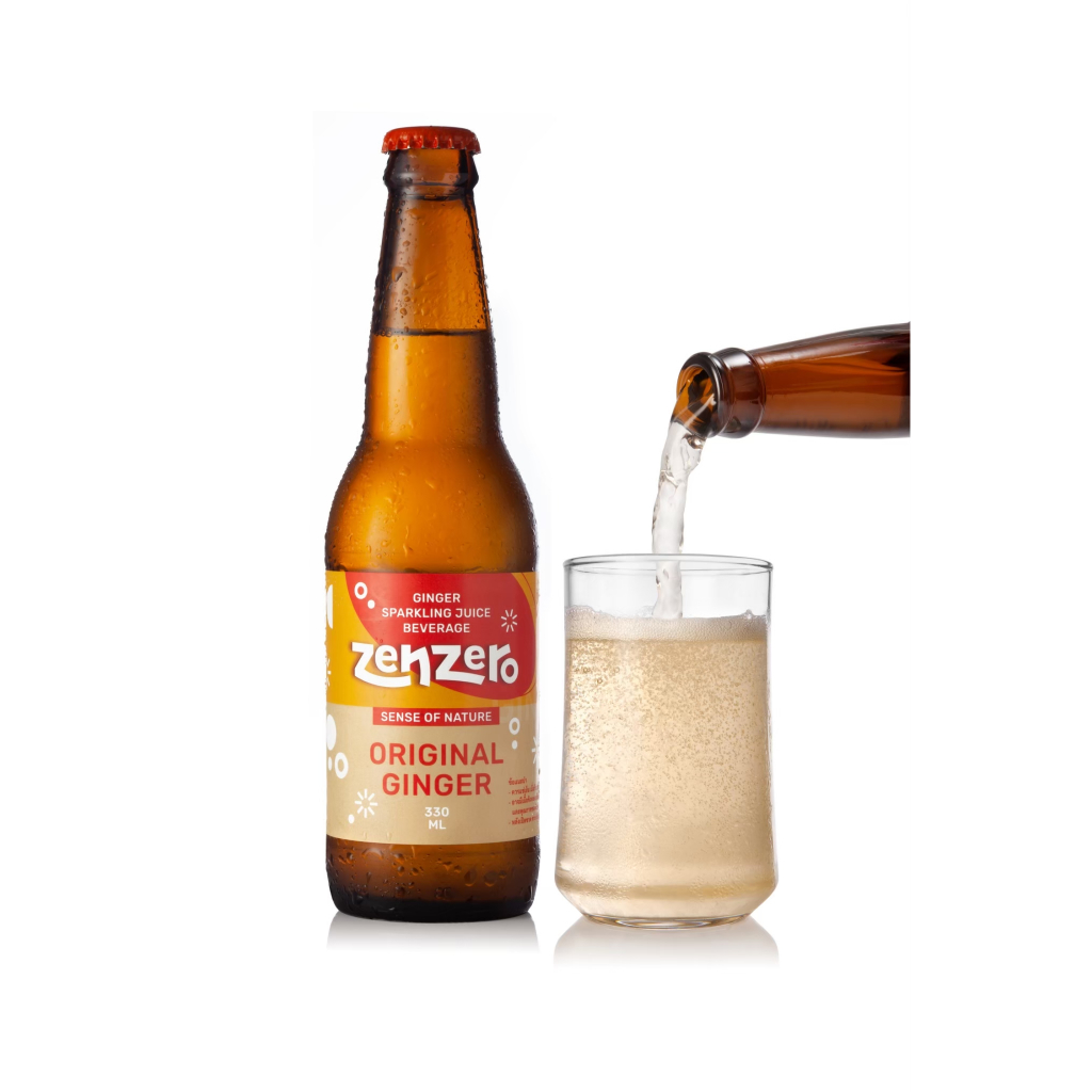 Zensero เครื่องดื่มสปาร์คกลิ้งน้ำขิง ตราเซนเซโร่ รสออริจินัล 300 มล.