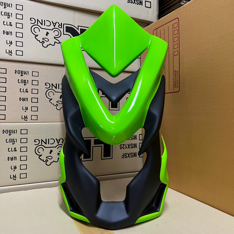 ^พร้อมส่ง^ หน้ากากชิวหน้าV.2 (สีเขียว2018) MSX125,MSX-SF ใส่ได้ทั้งตัวเก่าและตัวใหม่