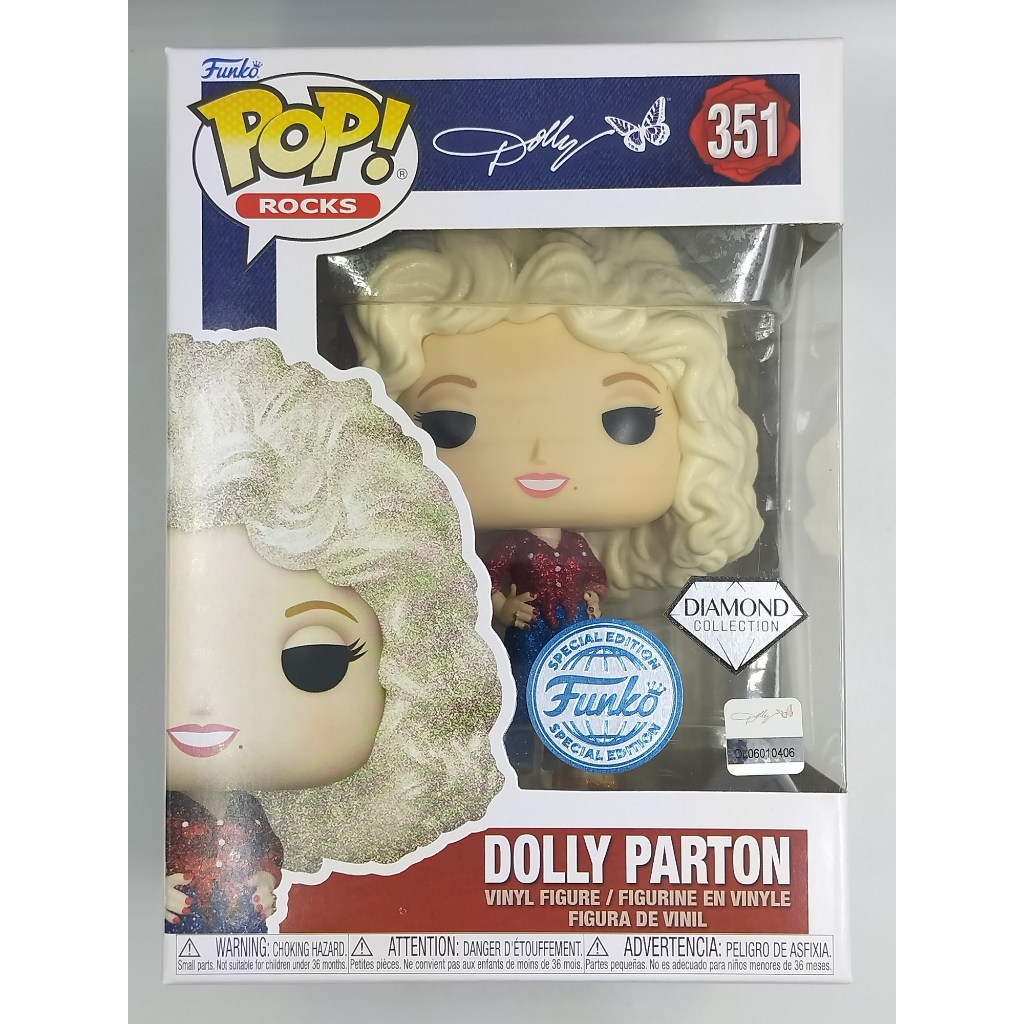 Funko Pop Rock Dolly Parton - Dolly Parton '77 Tour [กากเพชร] #351