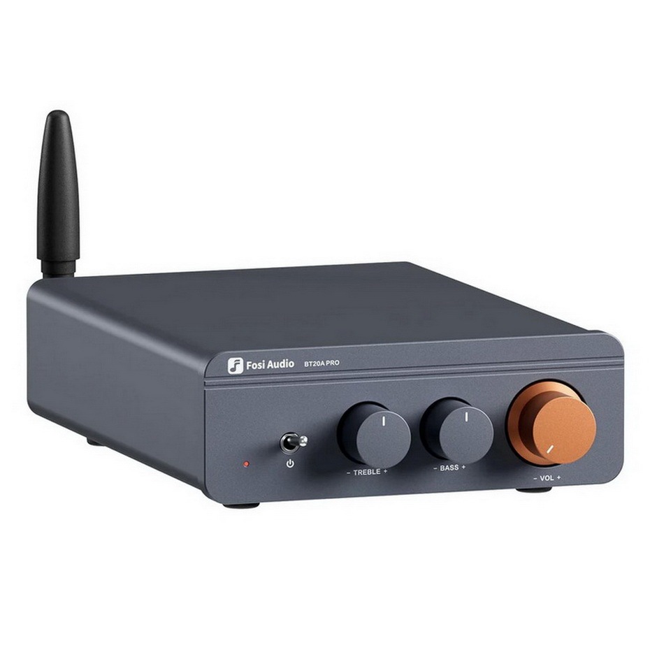 (ประกันศูนย์ไทย) Fosi Audio BT20A Pro-48V เครื่องขยายเสียง Bluetooth Amplifier ขนาดเล็กแต่ทรงพลัง อัพเกรด Op-Amp ได้