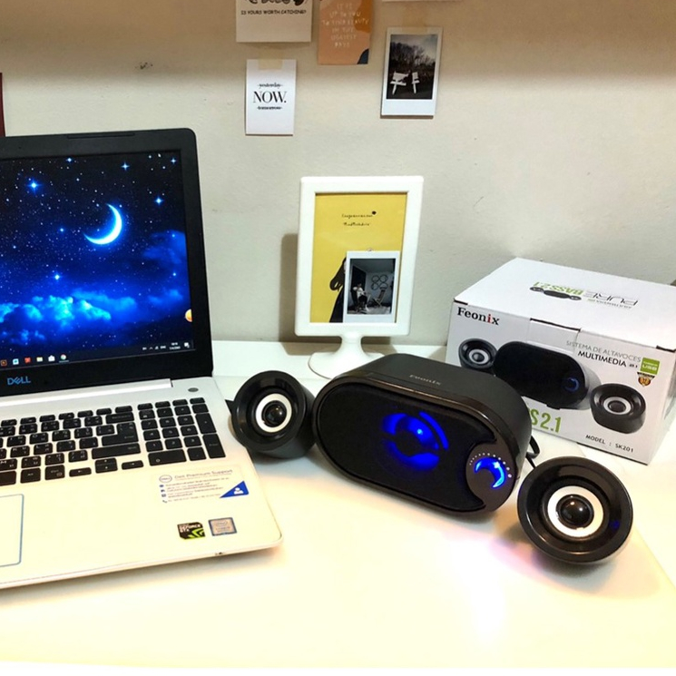 ลำโพง มัลติมีเดีย USB 2.1 CH. ลำโพงคอมพิวเตอร์ 2.1 CH. Subwoofer USB2.0 / SK201