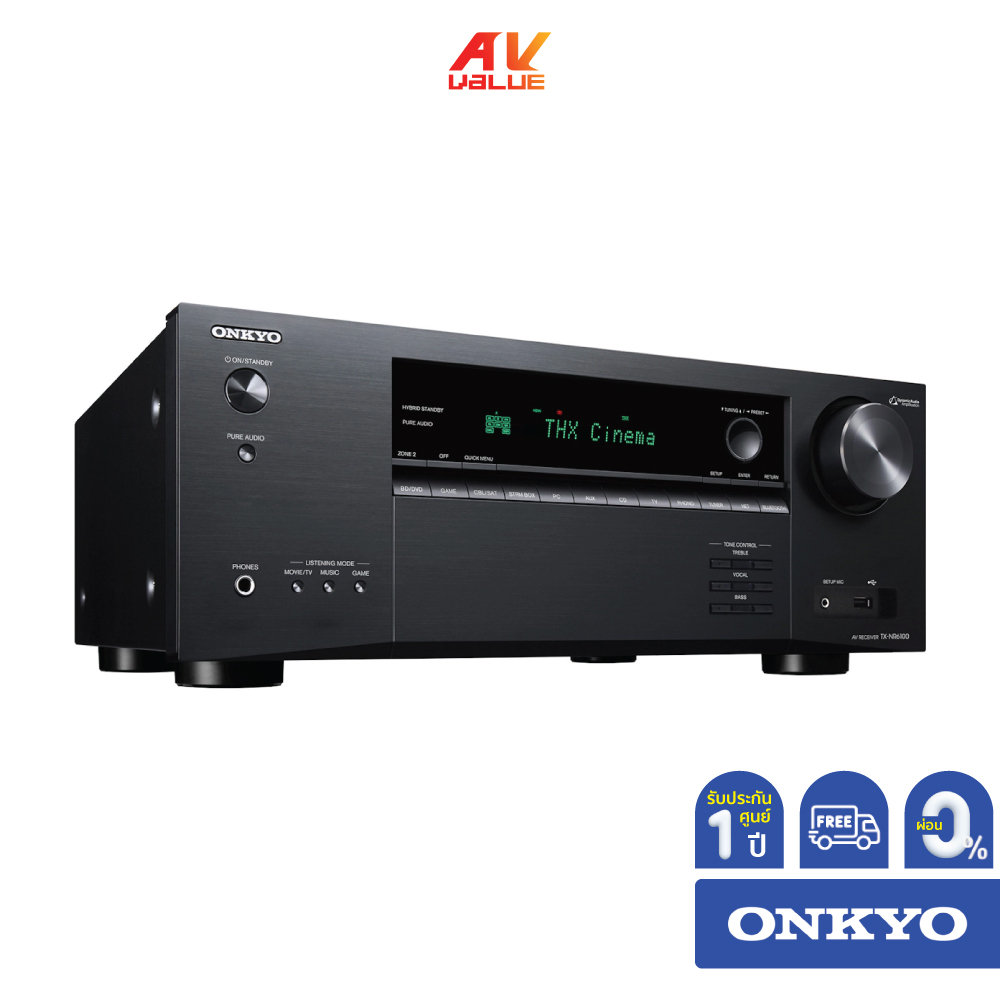 Onkyo TX-NR6100 7.2-Channel THX Certified AV Receiver **ผ่อน 0%**