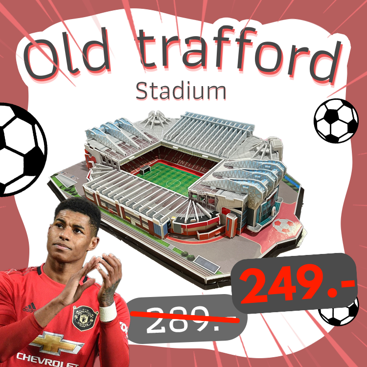 จิ๊กซอว์ 3 มิติ สนามบอล แมนยู Old Trafford Manchester United Stadium สนามฟุตบอลขนาดใหญ่ QC20604