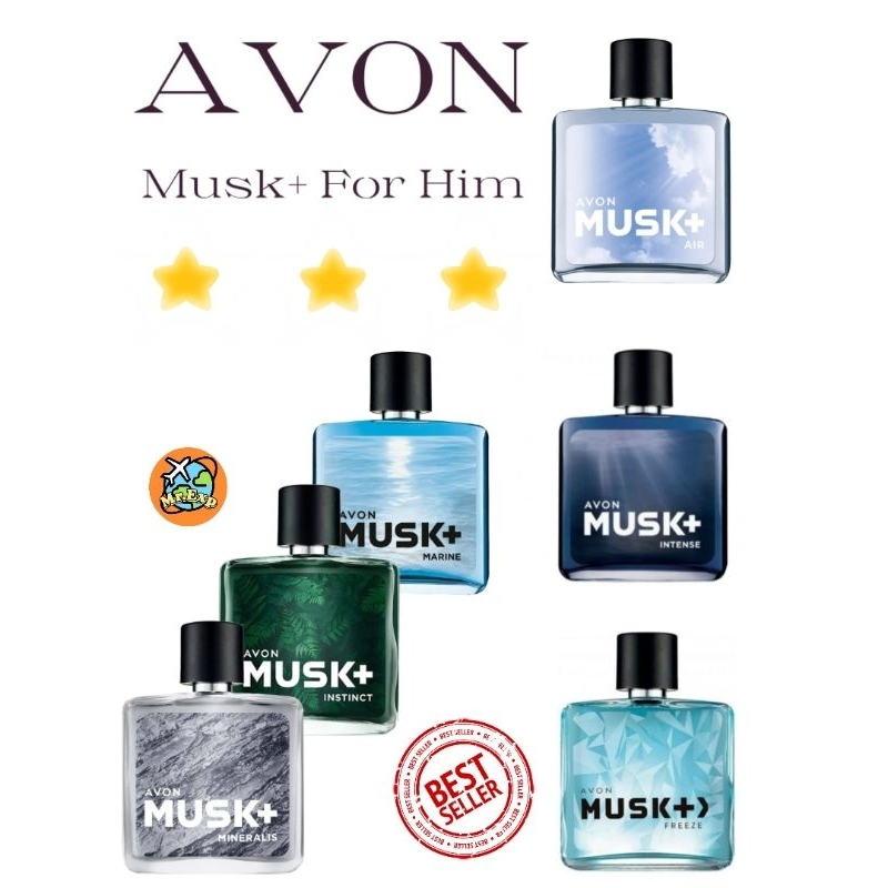 น้ำหอมเอวอน ผู้ชายAvon Men Perfume Musk Plus Series - EDT FOR MEN 75 MLรวมmusk