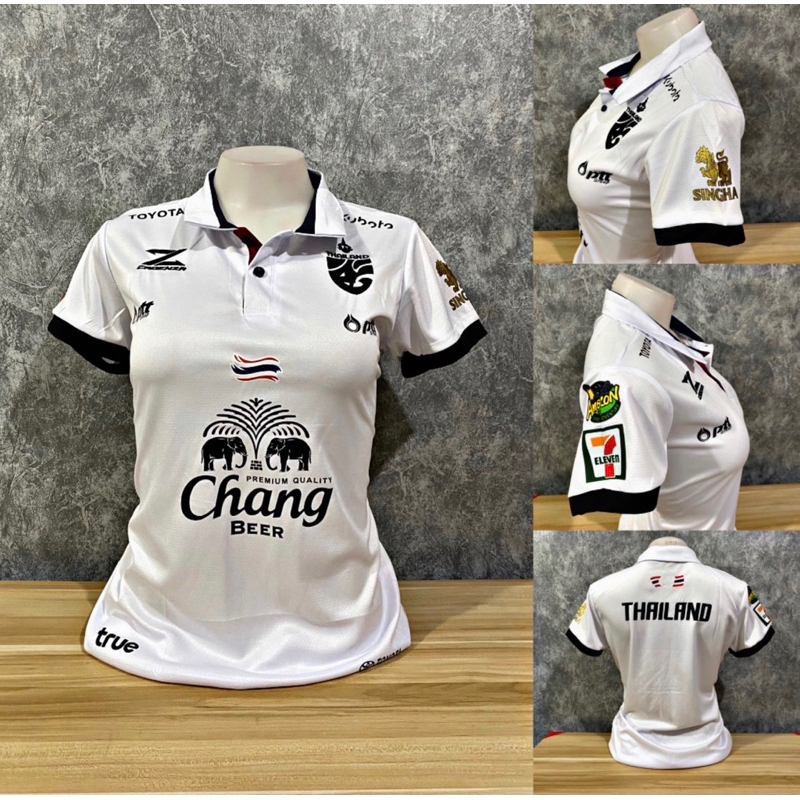 เสื้อบอลเสื้อกีฬาผู้หญิงขนาดฟรีไซร้อก32ถึง38ทรงเข้ารูปผ้านิ่มเย็นใส่สบาย