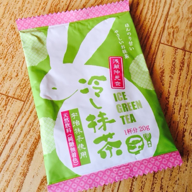 ของแท้จากญี่ปุ่น ชาเขียวกระต่ายเจ้าดังแห่งวัดอาซากุสะ อร่อยมาก