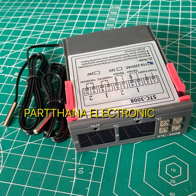 STC-3008 เครื่องควบคุมอุณหภูมิแบบ2เอาท์พุต 110-220VAC พร้อมส่งในไทย🚛💨