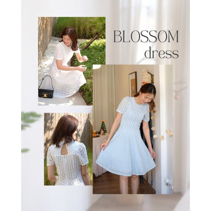 Blossom dress กระโปรงพริ้วผ้าลูกไม้ • Marrzo