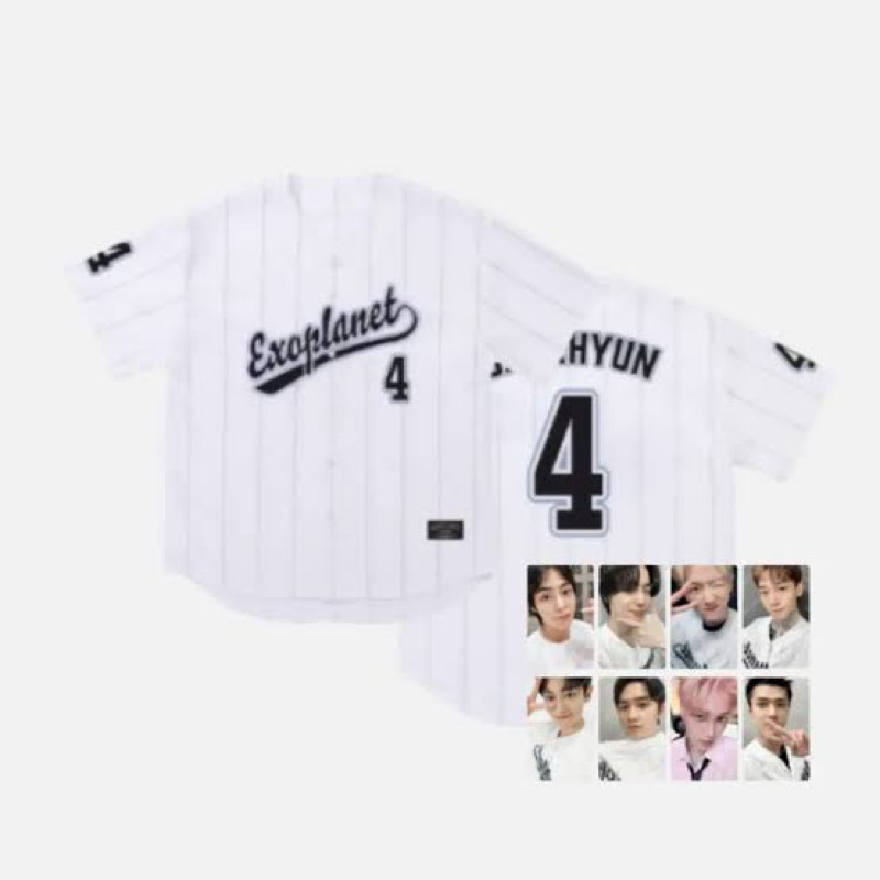 (พร้อมส่ง✨) BASEBALL UNIFORM เสื้อเบสบอล EXO - Cream soda