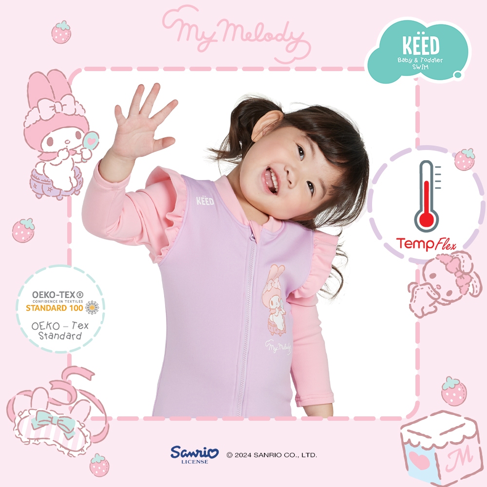 🩷KEED & My Melody🩷 : ชุดว่ายน้ำปรับอุณหภูมิ บอดี้สูท แขนยาว-ขายาว *104MM* - รูปที่ 4